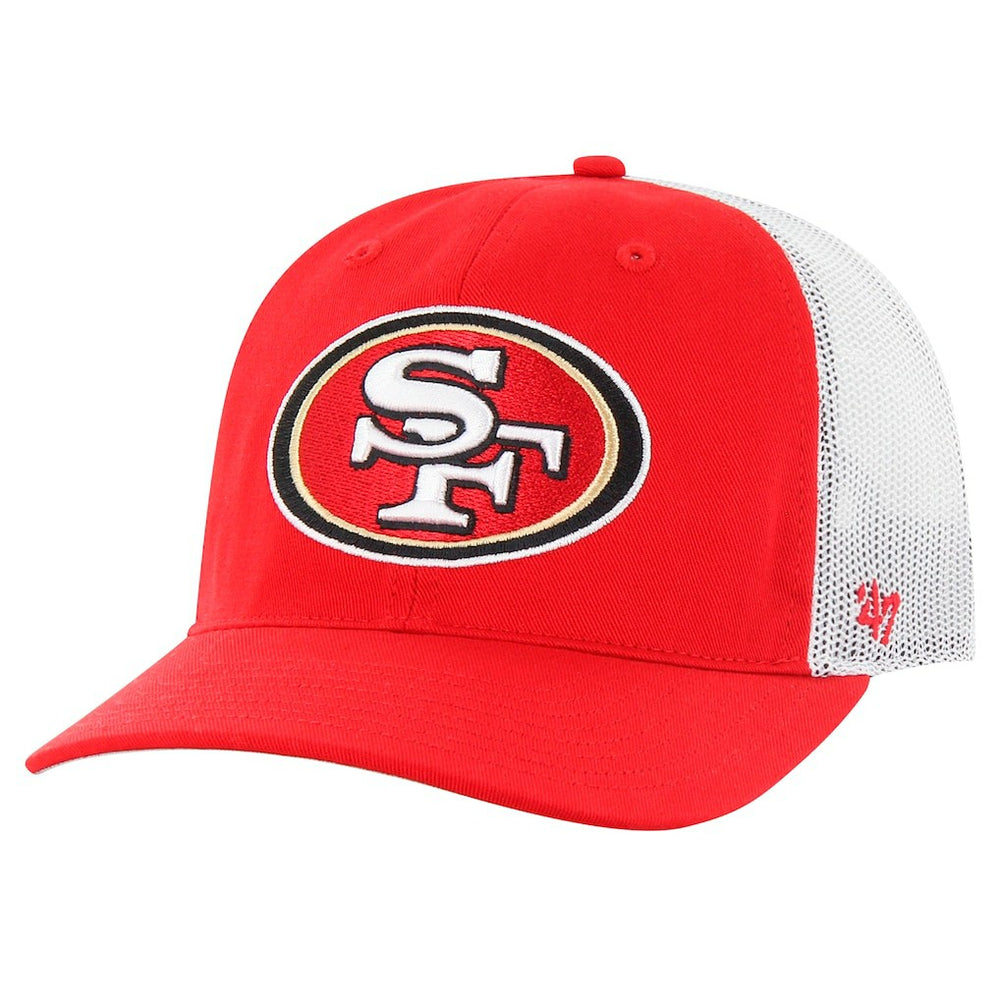 47 brand San Francisco 49ers '47 Team Unstructured Trucker Adjustable Hat Scarlet/White