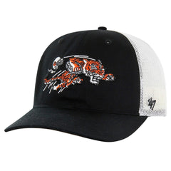 47 brand Cincinnati Bengals '47 Team Unstructured Trucker Adjustable Hat Black/White