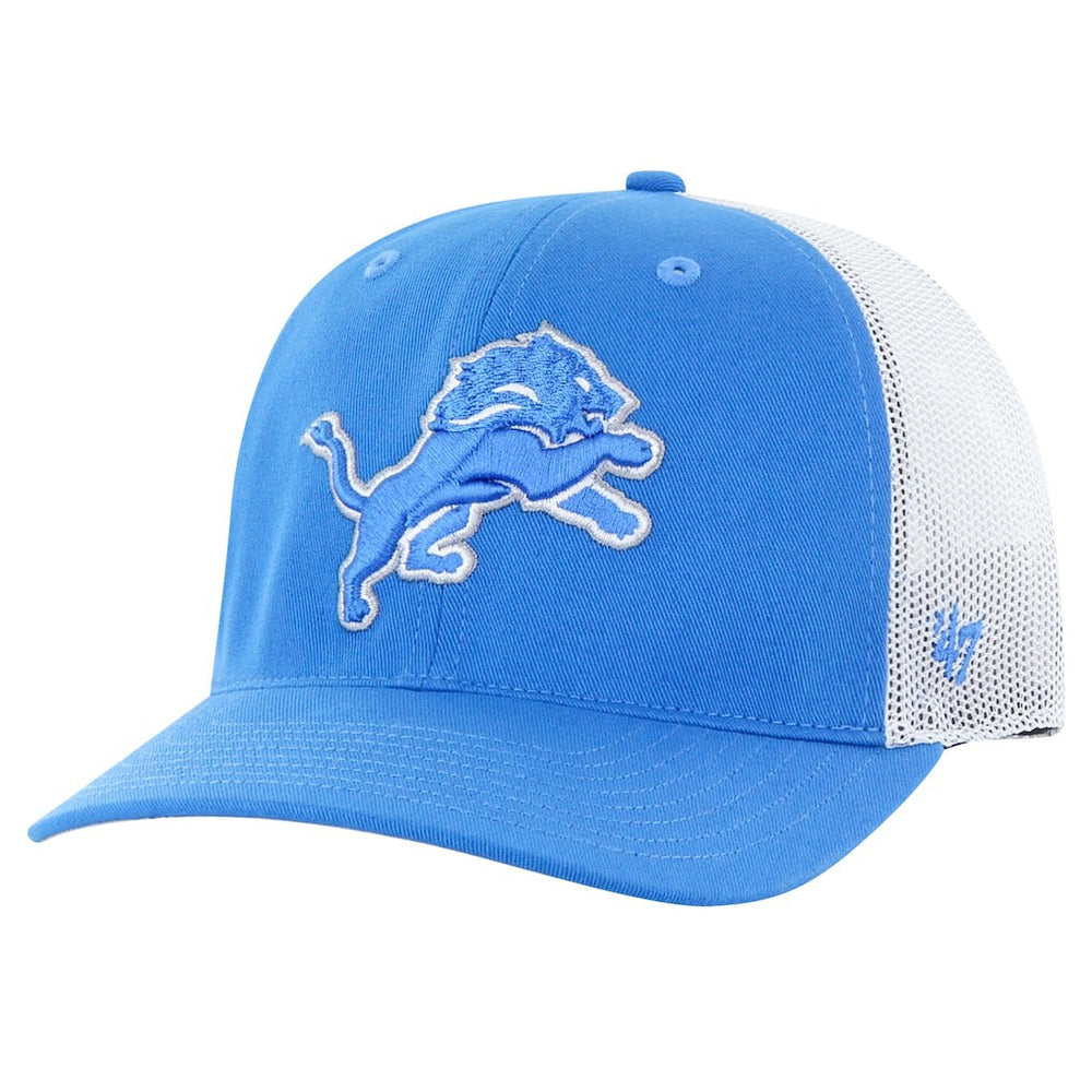 47 brand Detroit Lions '47 Team Unstructured Trucker Adjustable Hat Blue/White