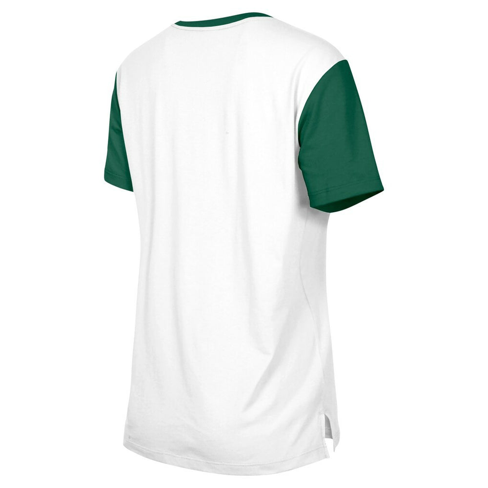New York Jets New Era Women's 3rd Down T-Shirt White/Green