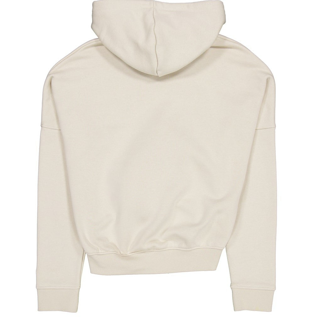 Cleveland Browns New Era Women's 3rd Down Historic Pullover Hoodie Cream