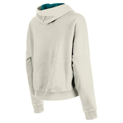 Miami Dolphins New Era Women's 3rd Down Historic Pullover Hoodie Cream
