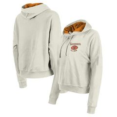 Tampa Bay Buccaneers New Era Women's 3rd Down Historic Pullover Hoodie Cream
