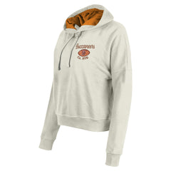 Tampa Bay Buccaneers New Era Women's 3rd Down Historic Pullover Hoodie Cream