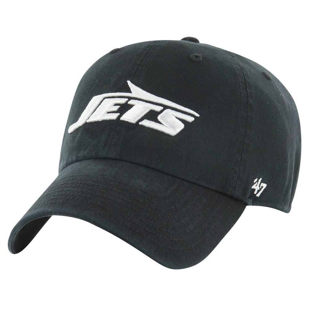 47 brand New York Jets '47 Clean Up Tonal Adjustable Hat Black