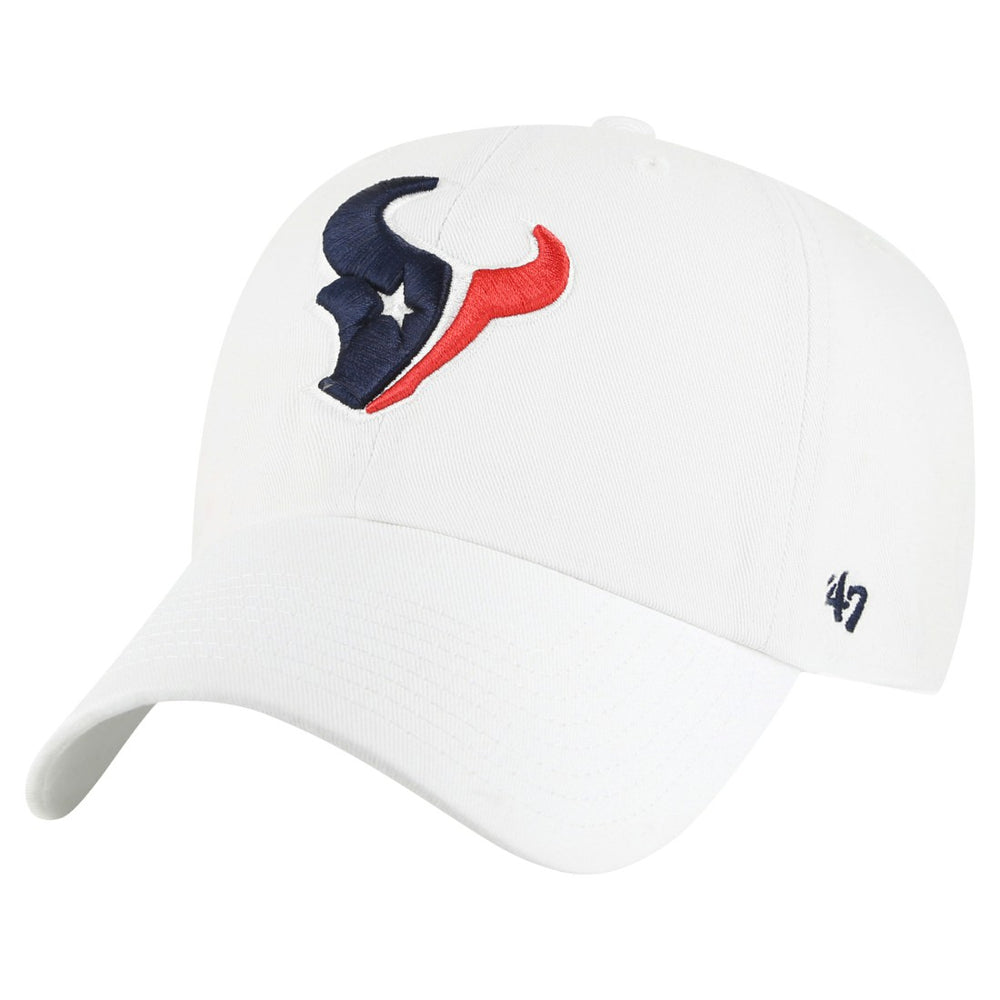47 brand Houston Texans '47 Clean Up Adjustable Hat White