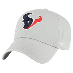 47 brand Houston Texans '47 Team Clean Up Adjustable Hat Gray