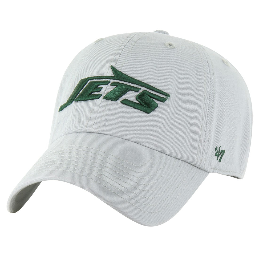 47 brand New York Jets '47 Team Clean Up Adjustable Hat Gray