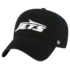 47 brand New York Jets '47 Clean Up Team Script Adjustable Hat Black