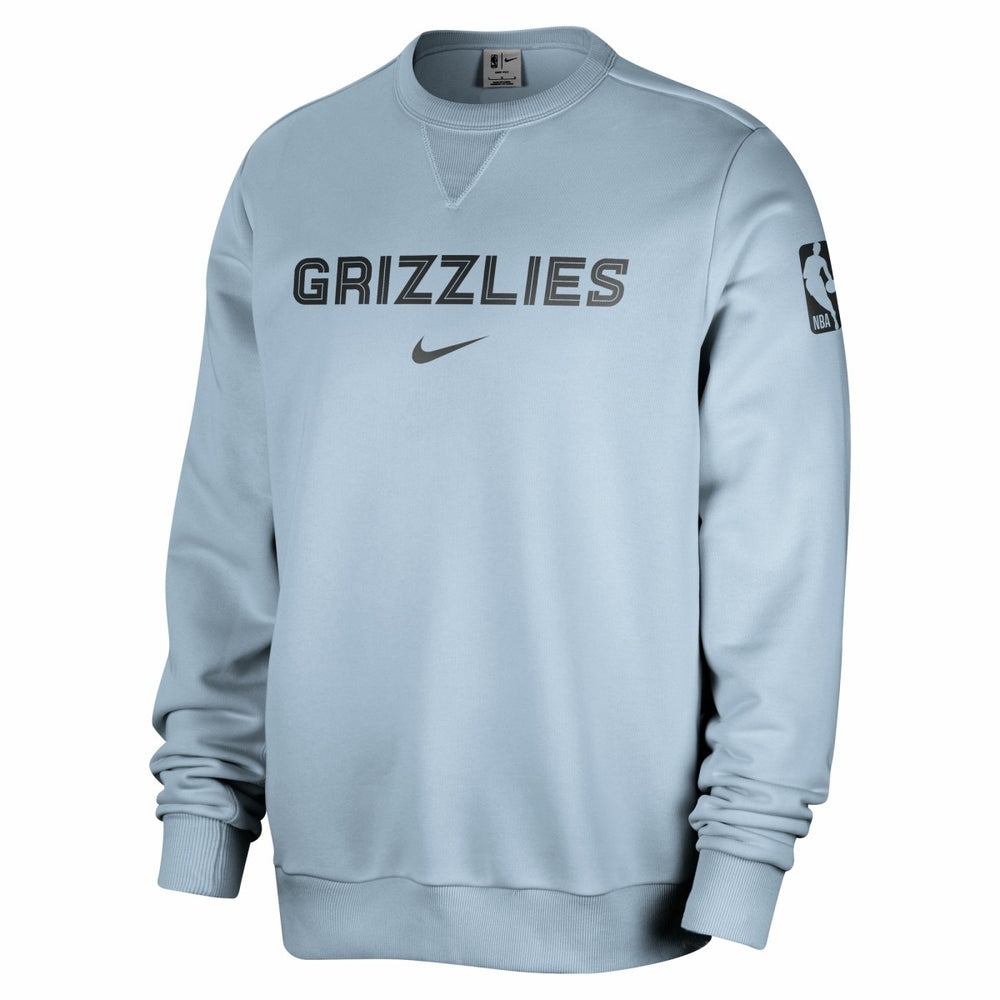 Memphis Grizzlies Courtside Standard Issue Performance Pullover Sweatshirt Light Blue | Nike