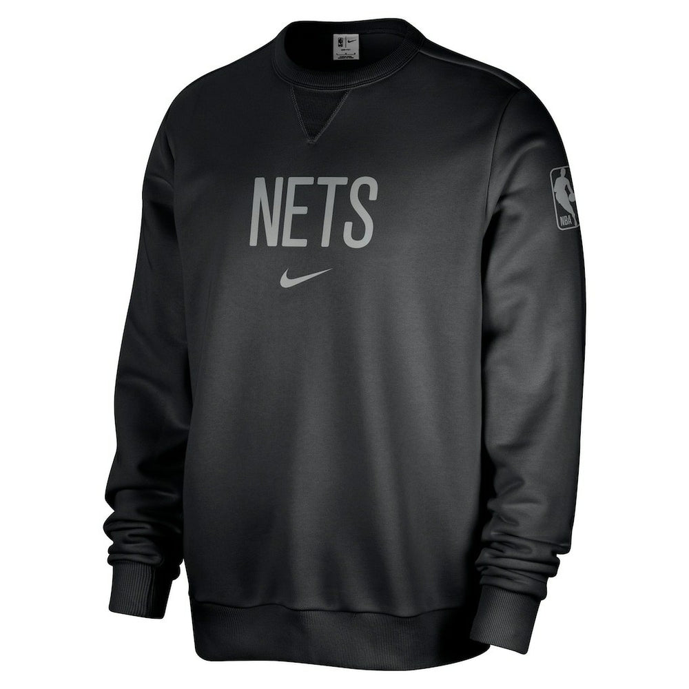 Brooklyn Nets Courtside Standard Issue Performance Pullover Sweatshirt Black | Nike