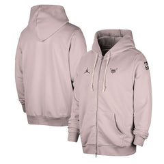 Charlotte Hornets Jordan Brand Authentic Standard Issue Full-Zip Hoodie Jacket Light Purple