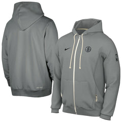 Brooklyn Nets Authentic Standard Issue Full-Zip Hoodie Jacket Gray | Nike Lifestyle