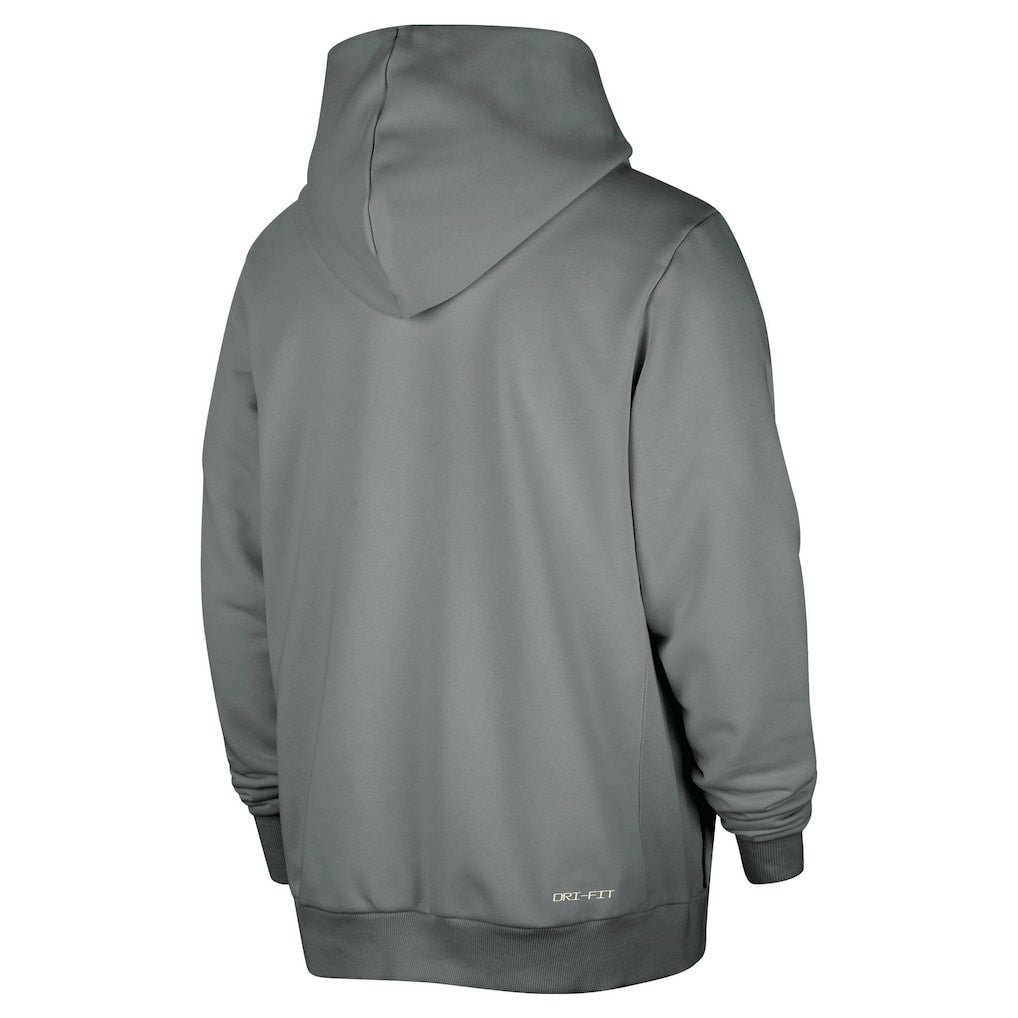 Brooklyn Nets Authentic Standard Issue Full-Zip Hoodie Jacket Gray | Nike Lifestyle