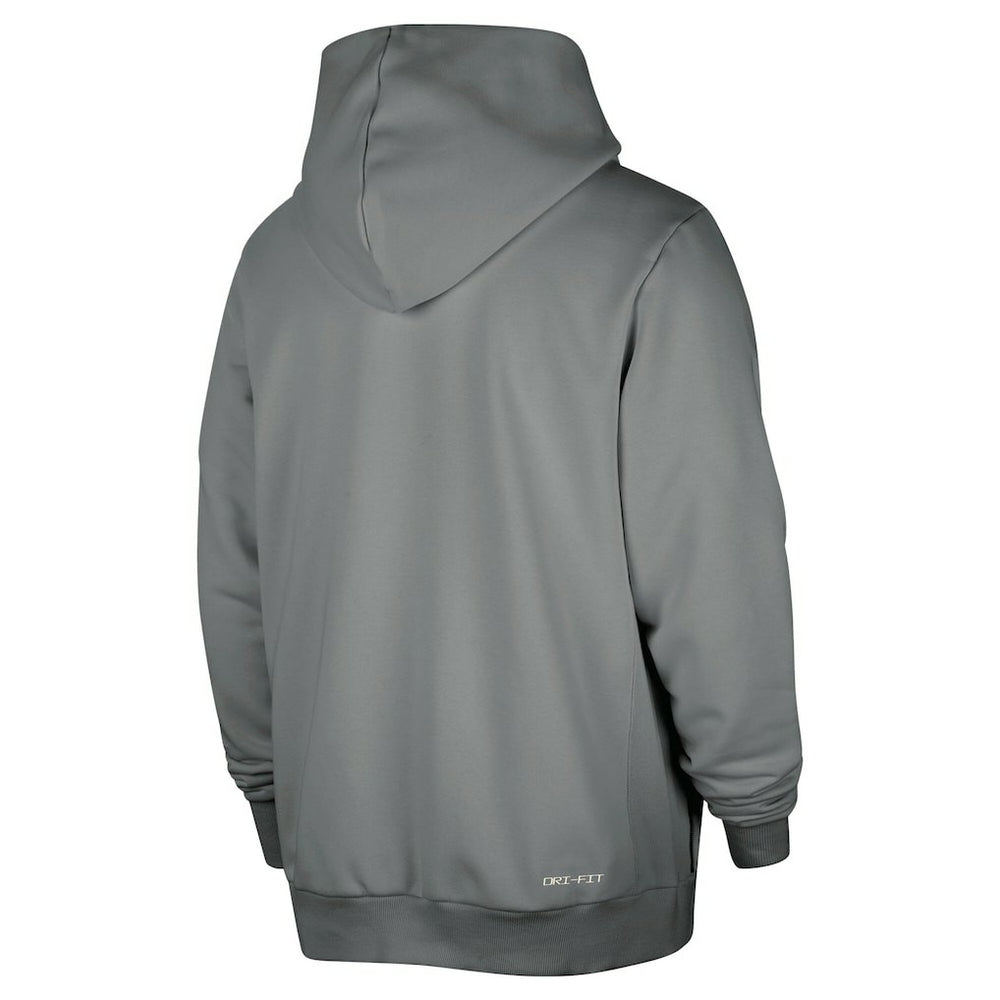 Brooklyn Nets Authentic Standard Issue Full-Zip Hoodie Jacket Gray | Nike Lifestyle
