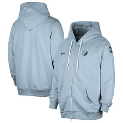 Memphis Grizzlies Authentic Standard Issue Full-Zip Hoodie Jacket Light Blue | Nike Lifestyle