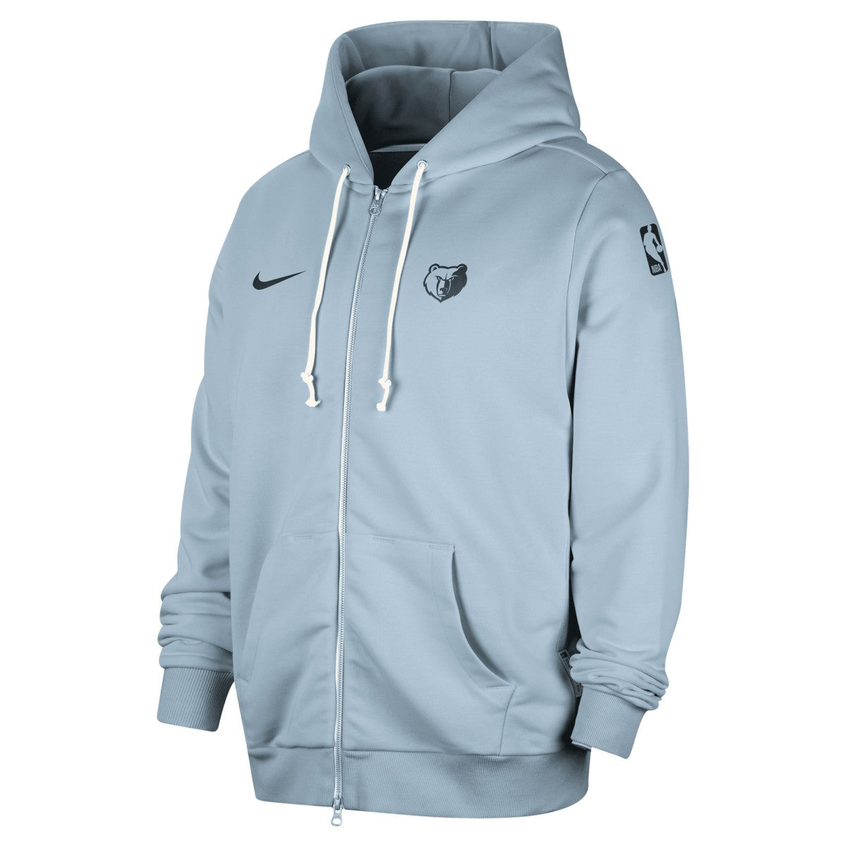 Memphis Grizzlies Authentic Standard Issue Full-Zip Hoodie Jacket Light Blue | Nike Lifestyle