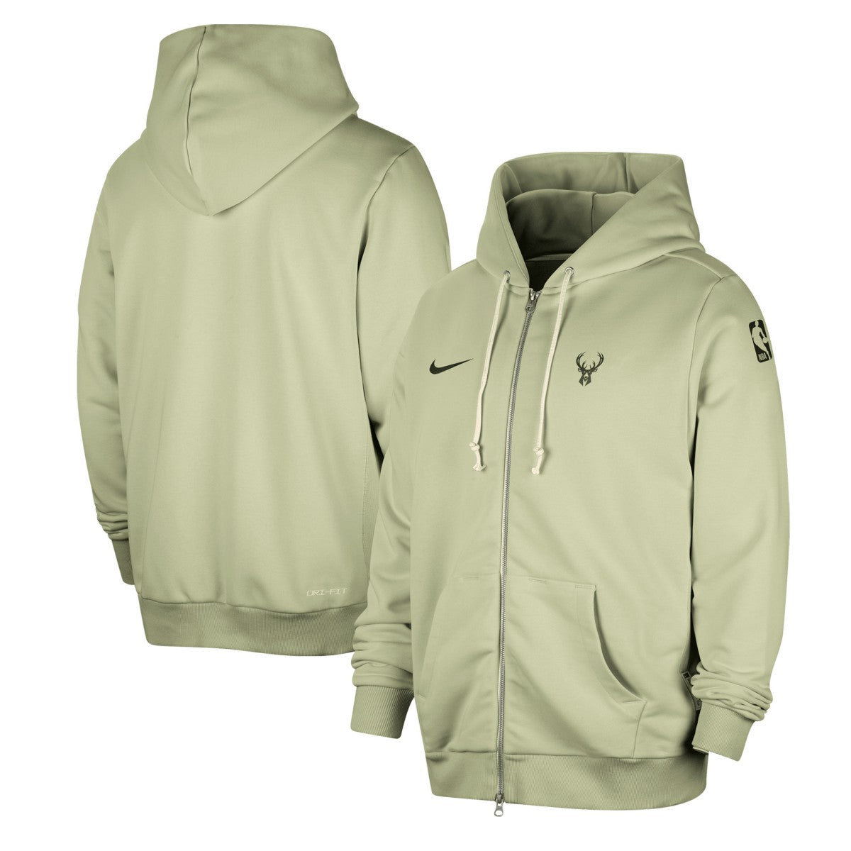 Milwaukee Bucks Authentic Standard Issue Full-Zip Hoodie Jacket Green | Nike discount