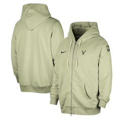 Milwaukee Bucks Authentic Standard Issue Full-Zip Hoodie Jacket Green | Nike discount