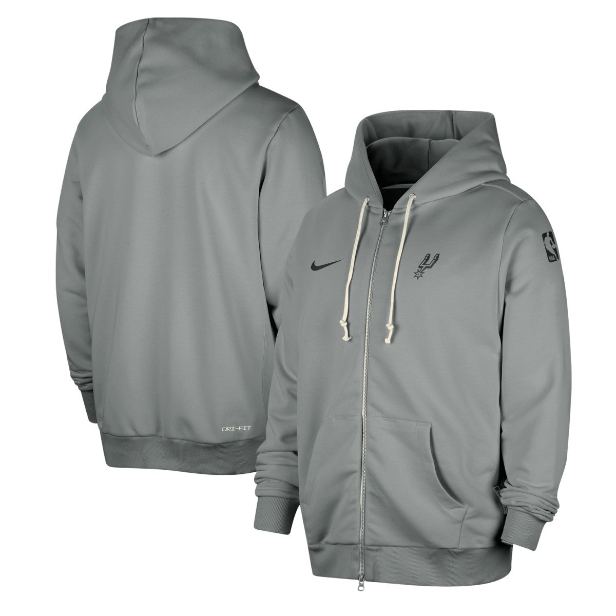 San Antonio Spurs Authentic Standard Issue Full-Zip Hoodie Jacket Gray | Nike outlet