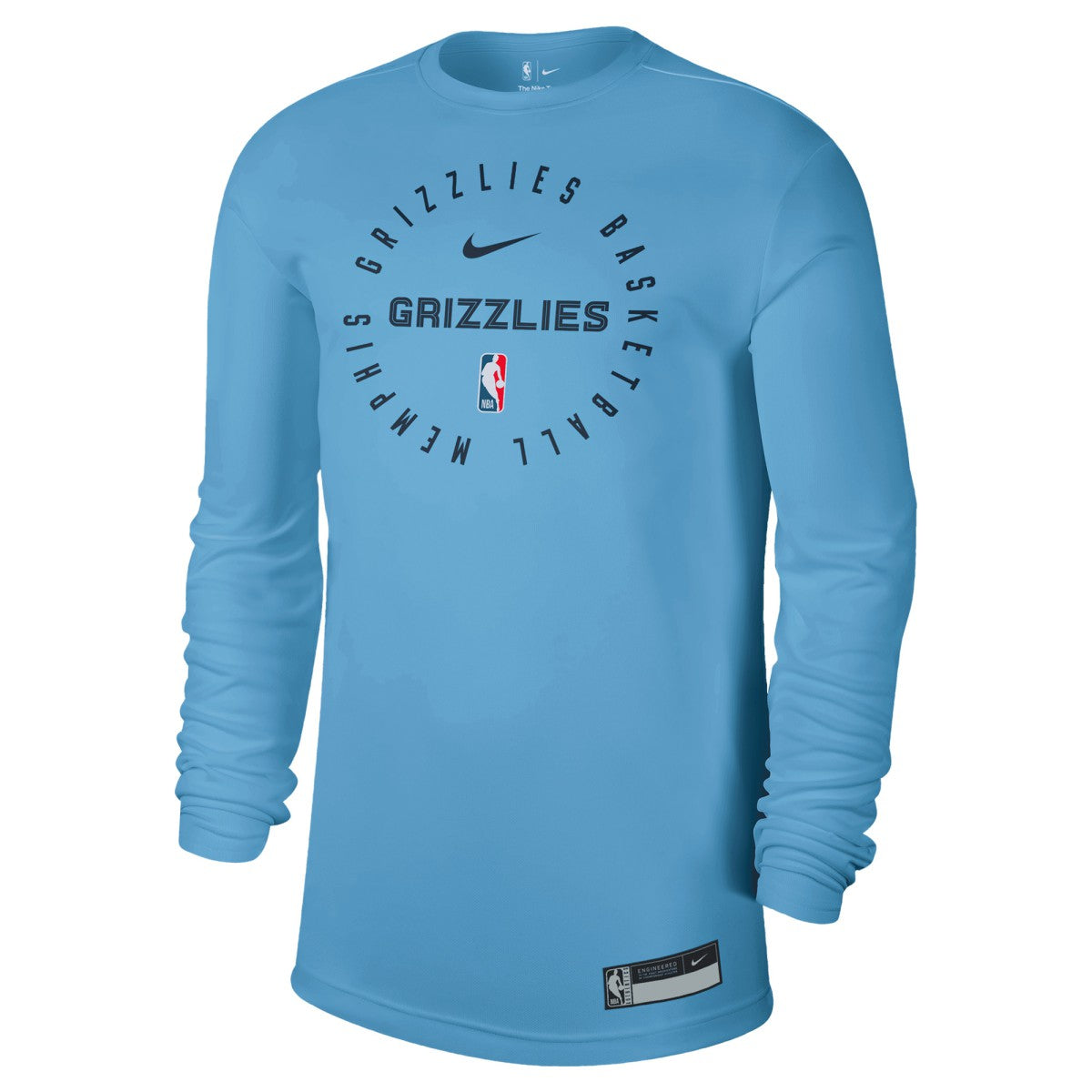 Memphis Grizzlies 2024/25 Legend On-Court Practice Long Sleeve T-Shirt Light Blue | Nike US