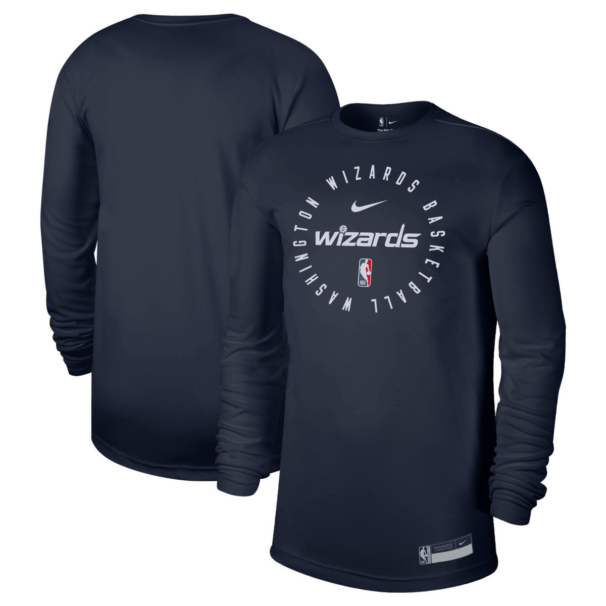 Washington Wizards 2024/25 Legend On-Court Practice Long Sleeve T-Shirt Navy | Nike for sale