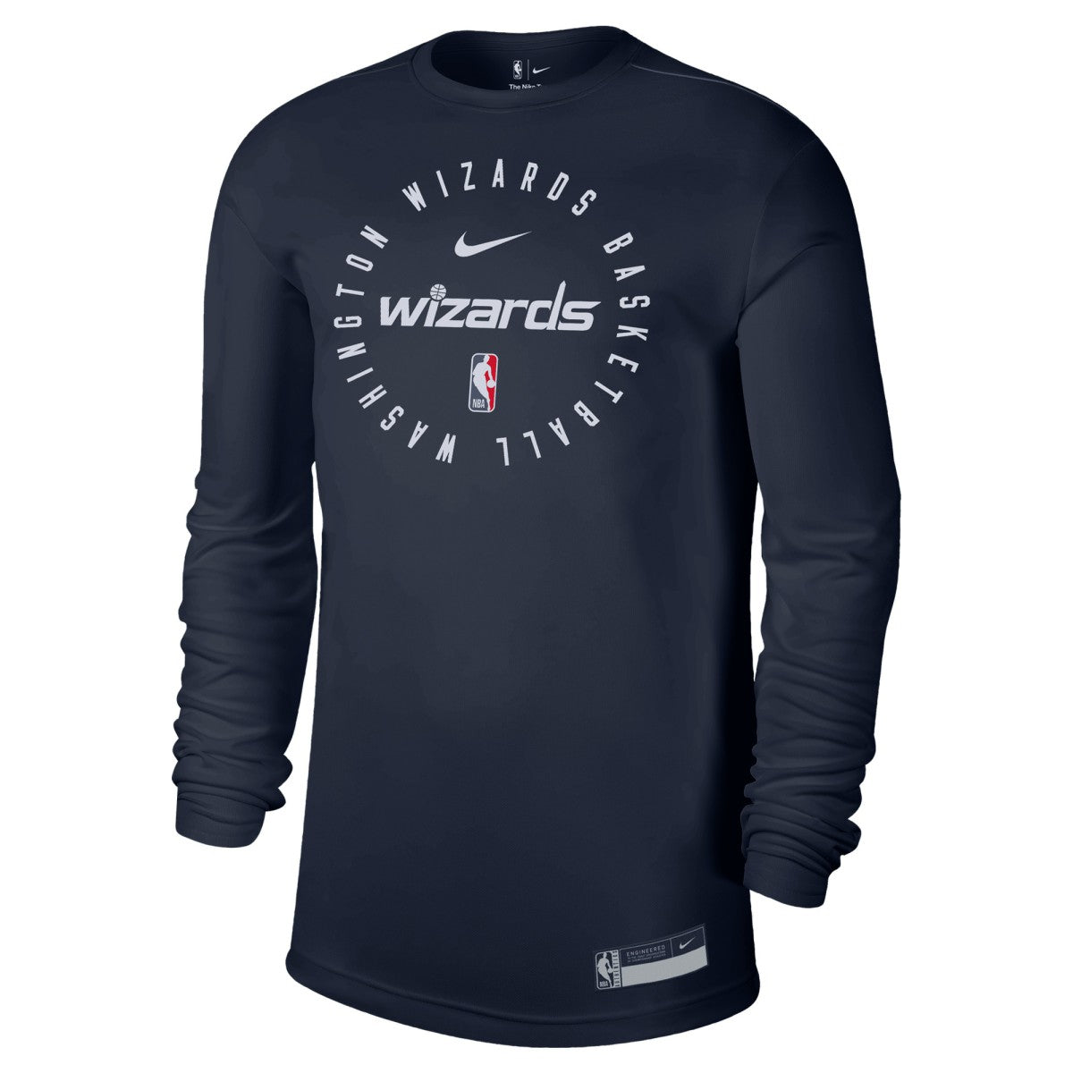 Washington Wizards 2024/25 Legend On-Court Practice Long Sleeve T-Shirt Navy | Nike for sale