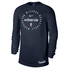 Washington Wizards 2024/25 Legend On-Court Practice Long Sleeve T-Shirt Navy | Nike for sale