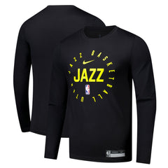 Utah Jazz 2024/25 Legend On-Court Practice Long Sleeve T-Shirt Black | Nike