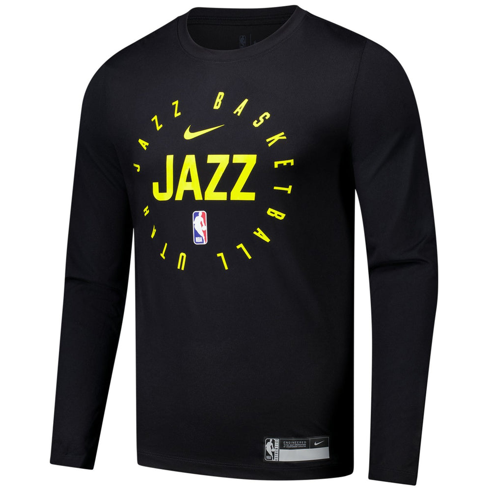 Utah Jazz 2024/25 Legend On-Court Practice Long Sleeve T-Shirt Black | Nike