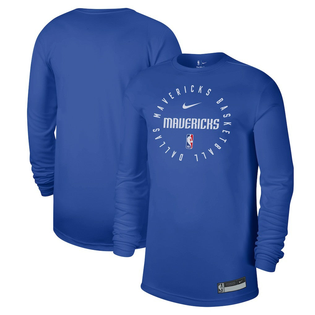 Dallas Mavericks 2024/25 Legend On-Court Practice Long Sleeve T-Shirt for sale Blue | Nike