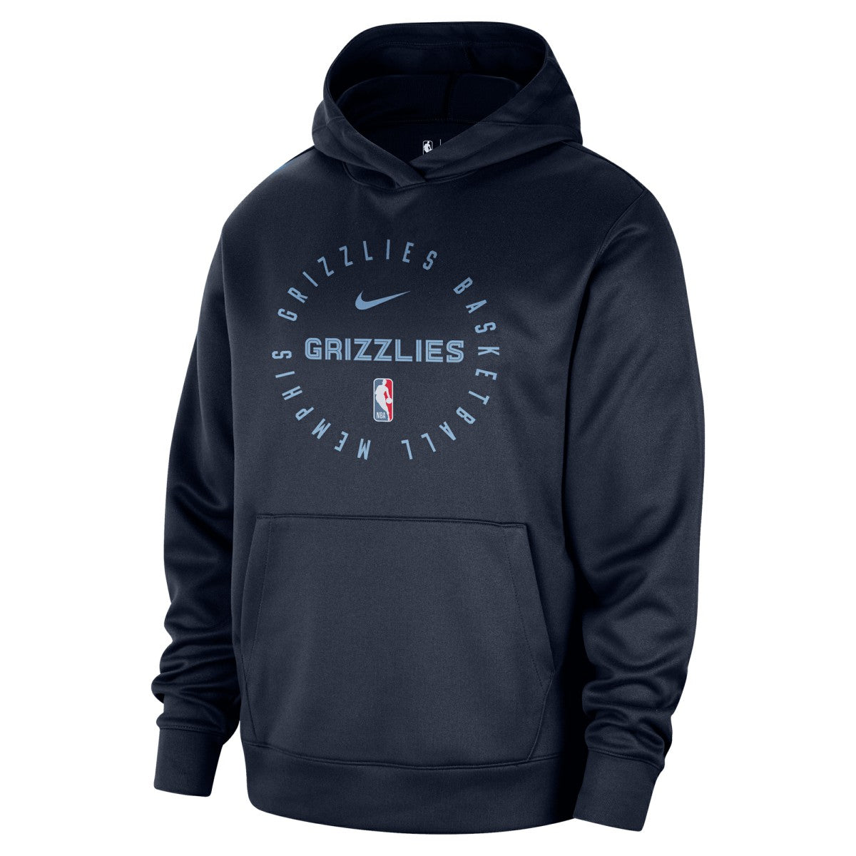 Memphis Grizzlies 2024/25 Spotlight On-Court Practice Performance Pullover Hoodie Navy | Nike for sale