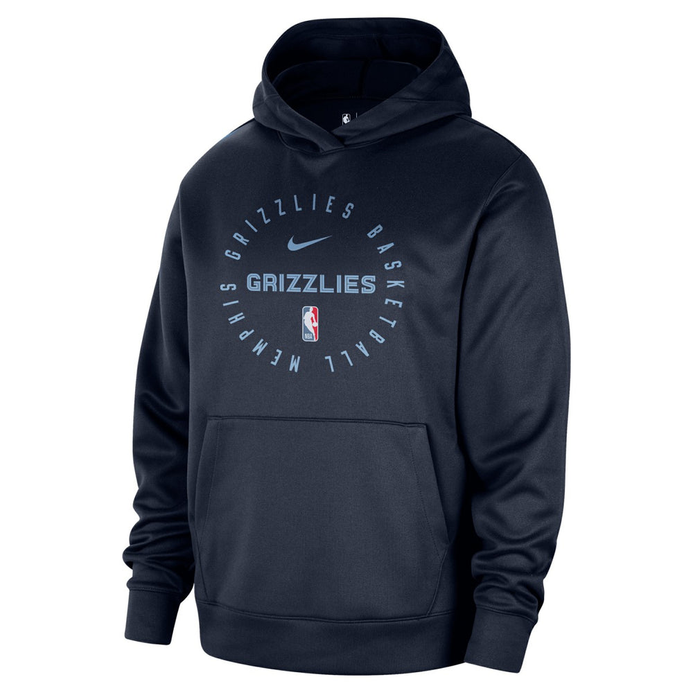 Memphis Grizzlies 2024/25 Spotlight On-Court Practice Performance Pullover Hoodie Navy | Nike for sale