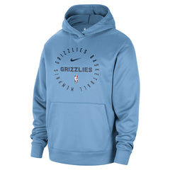 Memphis Grizzlies 2024/25 Spotlight On-Court Practice Performance Pullover Hoodie Light Blue | Nike