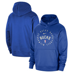 Milwaukee Bucks 2024/25 Spotlight On-Court Practice Performance Pullover Hoodie Royal | Nike