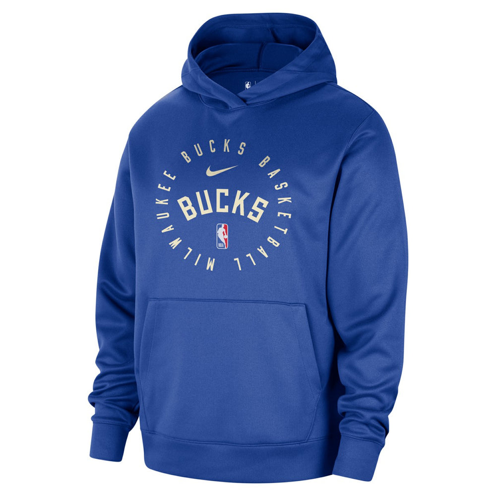 Milwaukee Bucks 2024/25 Spotlight On-Court Practice Performance Pullover Hoodie Royal | Nike