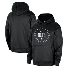 Brooklyn Nets 2024/25 Spotlight On-Court Practice Performance Pullover Hoodie Black | Nike
