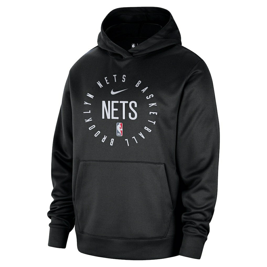 Brooklyn Nets 2024/25 Spotlight On-Court Practice Performance Pullover Hoodie Black | Nike