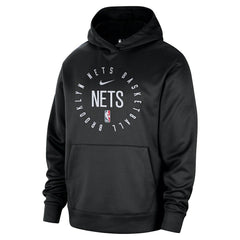 Brooklyn Nets 2024/25 Spotlight On-Court Practice Performance Pullover Hoodie Black | Nike