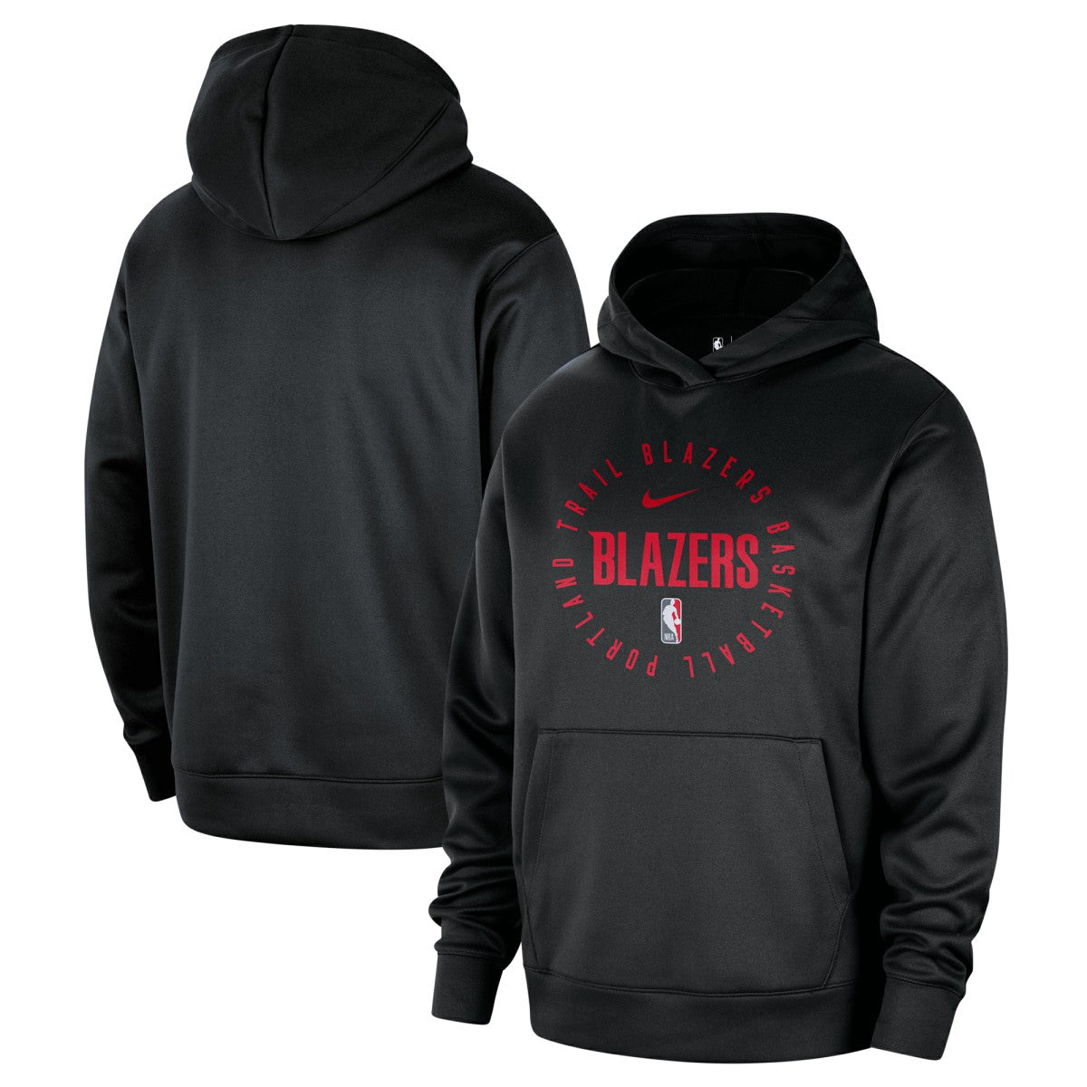 Portland Trail Blazers 2024/25 Spotlight On-Court Practice Performance Pullover Hoodie Black | Nike