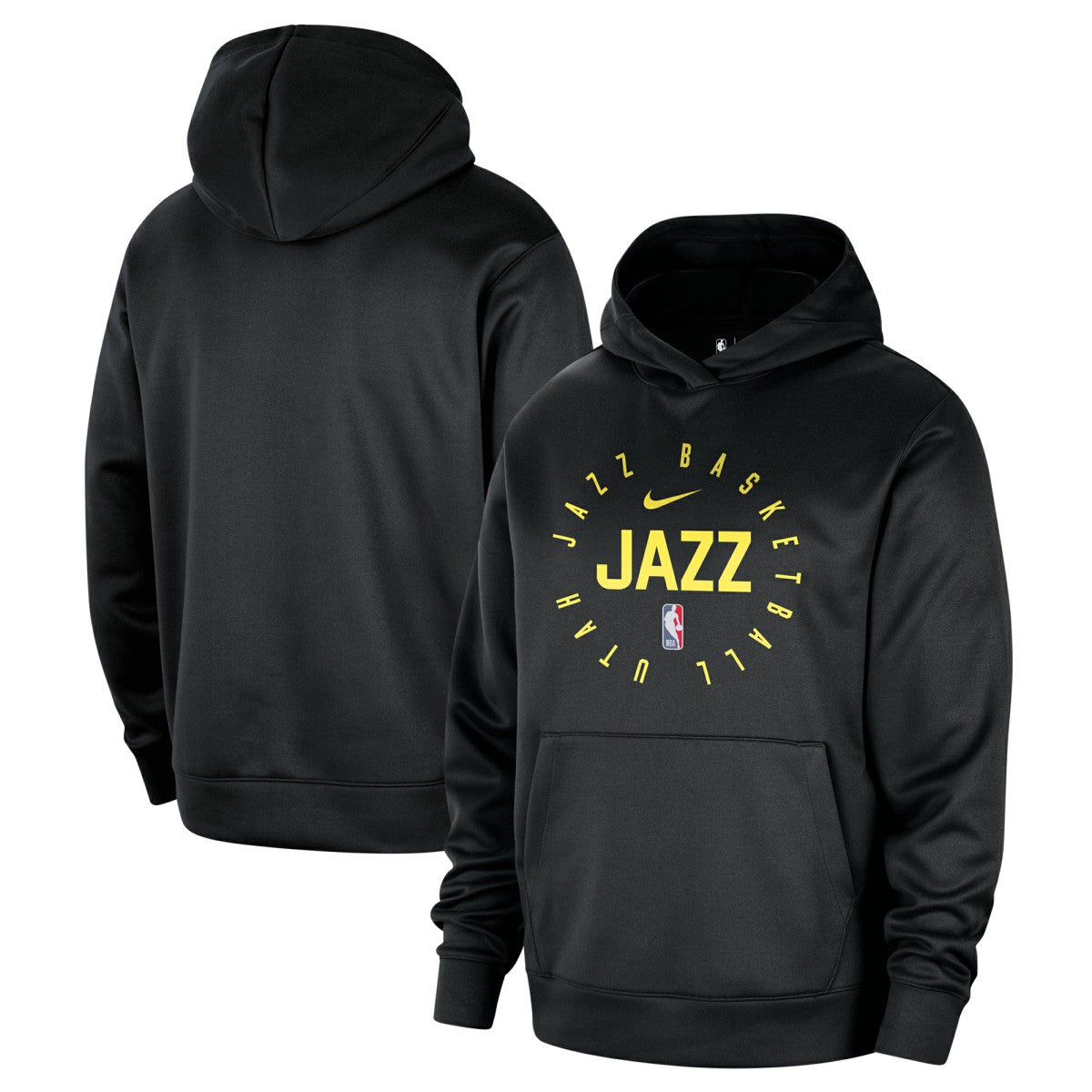 Utah Jazz 2024/25 Spotlight On-Court Practice Performance Pullover Hoodie Black | Nike US