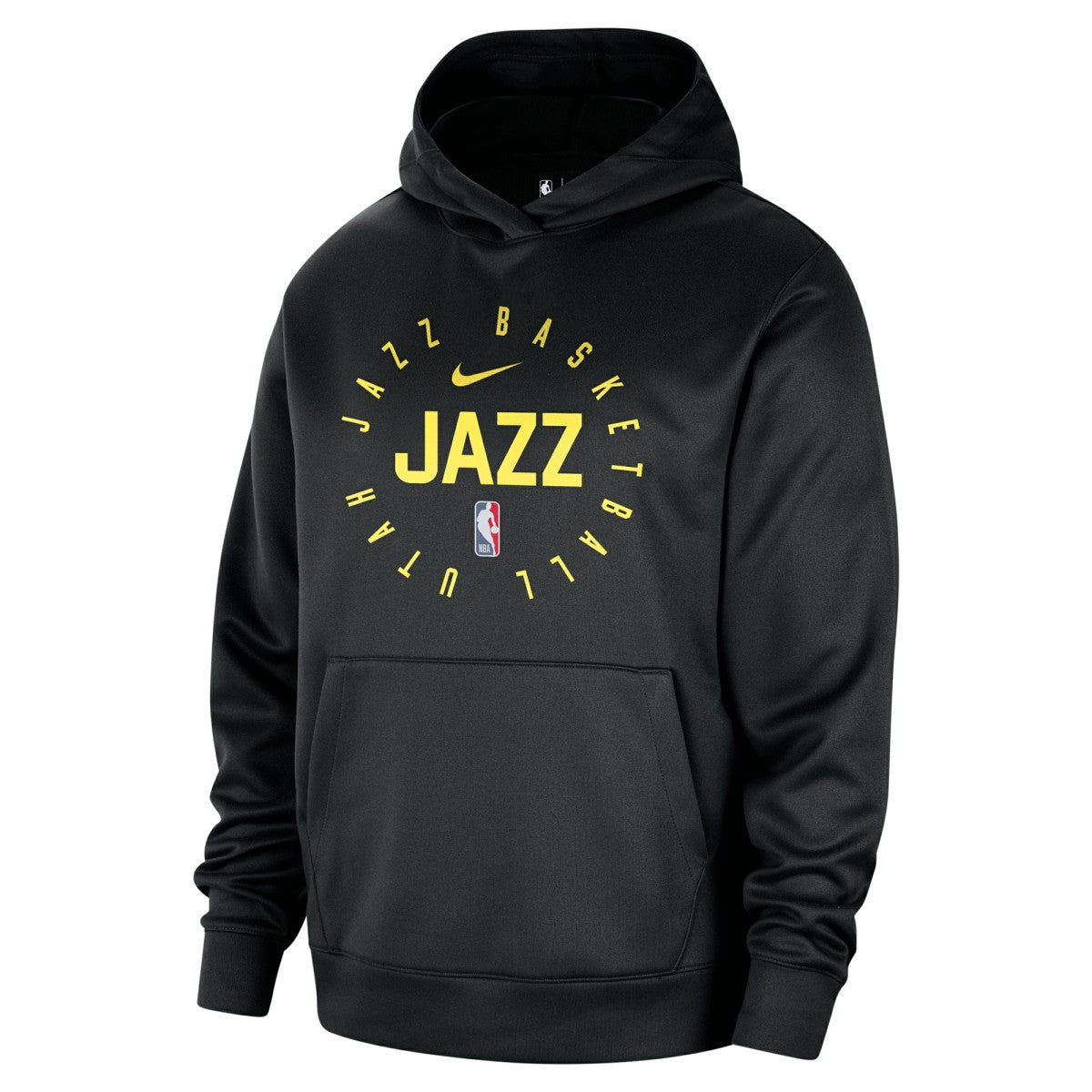 Utah Jazz 2024/25 Spotlight On-Court Practice Performance Pullover Hoodie Black | Nike US