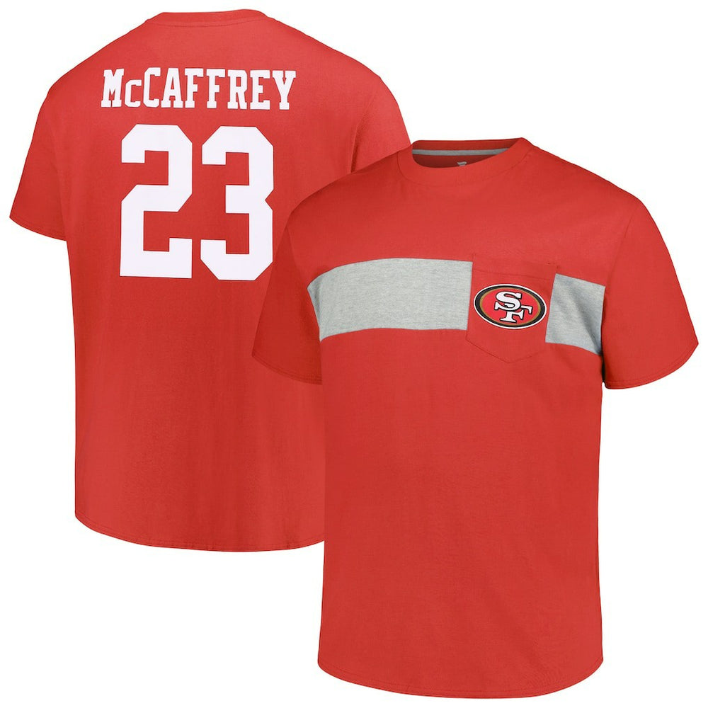Fanatics Christian McCaffrey San Francisco 49ers Big & Tall T-Shirt Scarlet