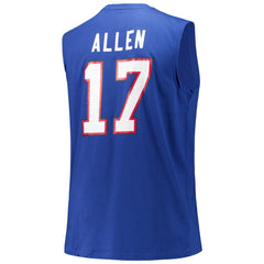 Fanatics Josh Allen Buffalo Bills Big & Tall Muscle Tank Top Royal