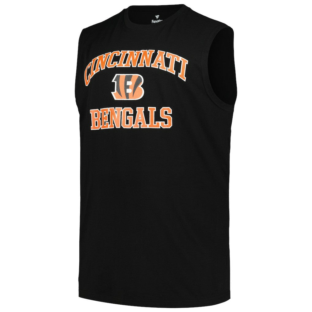Fanatics Joe Burrow Cincinnati Bengals Big & Tall Muscle Tank Top Black