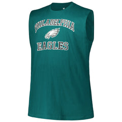 Fanatics Jalen Hurts Philadelphia Eagles Big & Tall Muscle Tank Top Midnight Green