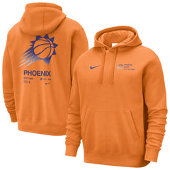 Phoenix Suns Courtside Club Pullover Hoodie Orange | Nike outlet
