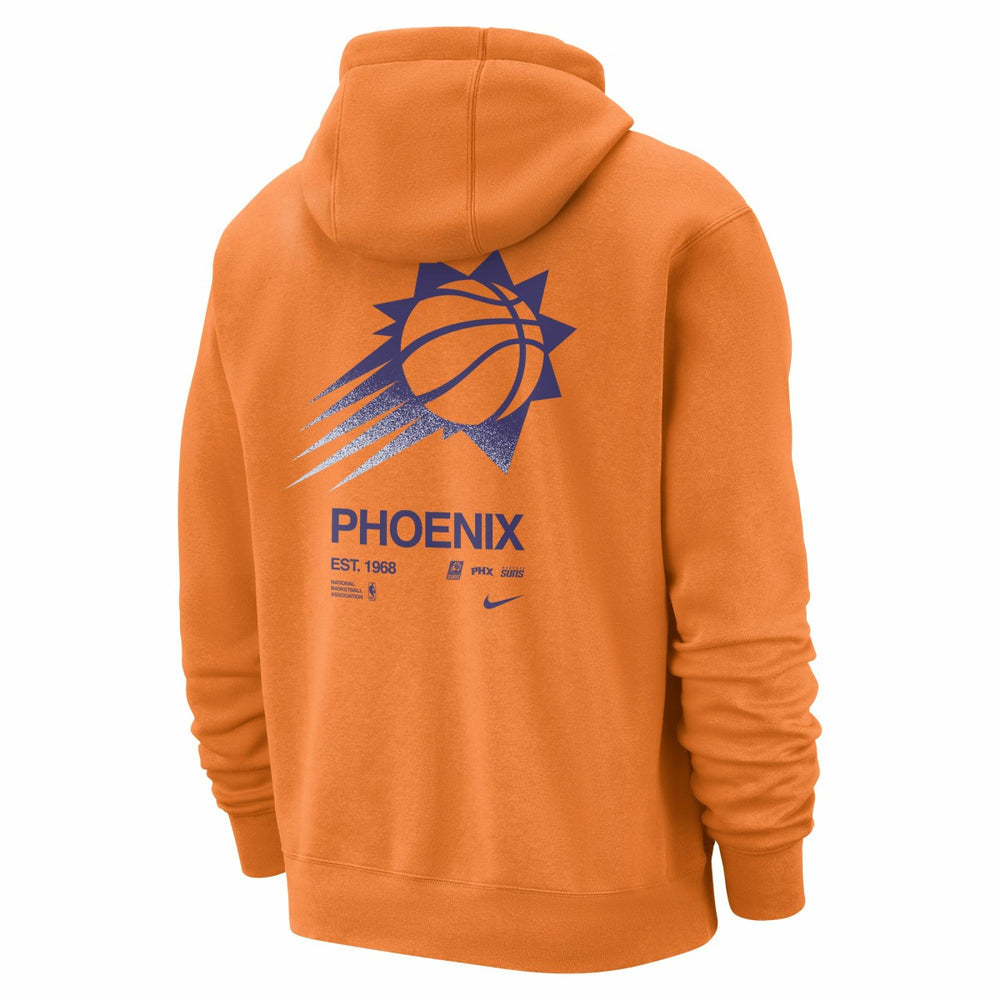 Phoenix Suns Courtside Club Pullover Hoodie Orange | Nike outlet