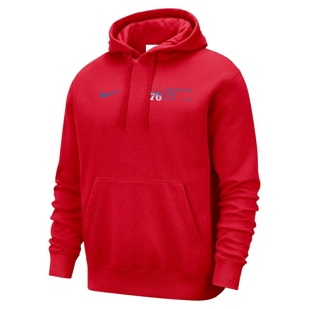 Philadelphia 76ers Courtside Club Pullover Hoodie Red | Nike discount