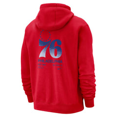 Philadelphia 76ers Courtside Club Pullover Hoodie Red | Nike discount